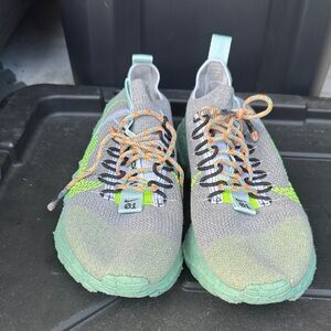 Nike Kids' Gray and Mint Sneakers